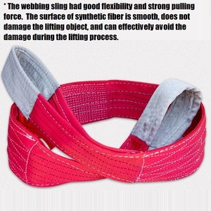 Tùy Chỉnh 1T 2T 3T 5T <span class=keywords><strong>10T</strong></span> Đôi Lớp 6:1 Nâng <span class=keywords><strong>Sling</strong></span> Dây Đeo Bền Polyester Phẳng Vải <span class=keywords><strong>Sling</strong></span> - Product Image 4