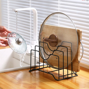 Organizador <span class=keywords><strong>de</strong></span> Utensilios <span class=keywords><strong>de</strong></span> Cocina Metálico Multifuncional <span class=keywords><strong>de</strong></span> Cuatro Niveles, Tipo Vertical, para Gabinetes, Tapas <span class=keywords><strong>de</strong></span> Ollas y Tablas <span class=keywords><strong>de</strong></span> Cortar - Product Image 3