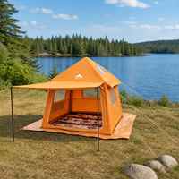 Tente de camping gonflable TPU Air Pole 4,5 m² - Abri de glamping portable - Tente extérieure imperméable trois saisons pour les voyages en Europe