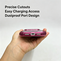 Nouvelle coque de téléphone magnétique couleur cerise scintillante pour iPhone 18 Pro Max, protection de l'appareil photo, coque de téléphone pour iPhone 17 16 Pro Max