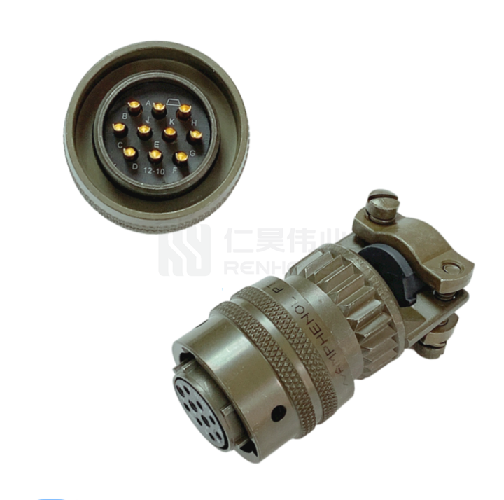 MIL-DTL-26482 PT06E-12-10P 10Pin Bayonet Mil Connector Male  