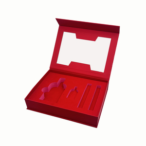 Boîte-cadeau personnalisée avec fermeture magnétique, boîte en carton rigide avec couvercle rabattable, boîte en papier avec fenêtre, emballage en gros pour cosmétiques - Product Image 3