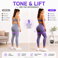 Juego de Bandas de Resistencia TPE con Logotipo Personalizado, Bandas de Ejercicio en Bucle para Fitness, Yoga, Pilates, Gimnasio, Entrenamiento OEM