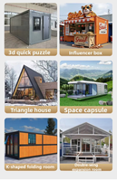 Maisons Modulaires Préfabriquées de Luxe – Conteneurs Modulaires Préfabriqués 20FT/40FT 2, 3 ou 4 Chambres Pliables et Extensibles Type Capsule