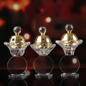 Wholesale Cheap Price Home Decorative Customized Logo Fragrance Crystal Glass Incense Oil Burner
