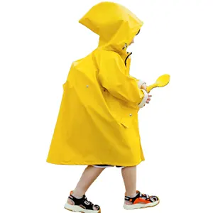 Rainfreem child raincoat fashion kids PU raincoat ECO friendly recycle material rain wear for children