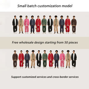 Sweat-shirt pour homme en coton 100% délavé à l'acide, col montant zippé 1/<span class=keywords><strong>4</strong></span>, surdimensionné, style streetwear, délavé, automne-hiver 2025, 360 g - Product Image 6