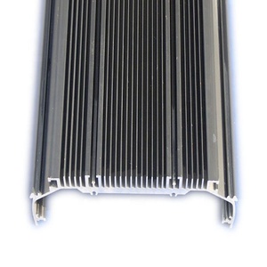 Customized nero anodizzante heatsink shell <span class=keywords><strong>led</strong></span> acquario luce profilo alluminio dissipatore profili di estrusione in alluminio - Product Image 2