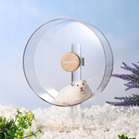 Umwelt freundliches Aluminium legierung material Transparent Abnehmbar Silent Design Rad Hamster 26cm