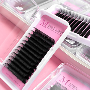 Extension ciglia professionali 0.07 <span class=keywords><strong>C</strong></span>/D Curl, nere naturali coreane, effetto Camelia, con ventola automatica, per saloni, all'ingrosso - Product Image 2
