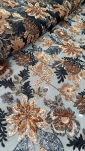 Multi Sequence Imported Net Fabric for Making Women Luxury Dresses Available at Affordable Price - Product Image 5