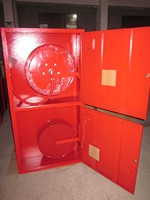 Armoire à enrouleur de tuyau d'incendie en acier inoxydable et acier doux, simple ou double porte, pour systèmes de lutte contre l'incendie et de protection incendie
