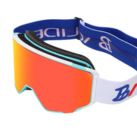 Masque de ski thermique à double couche de mousse anti-buée, système magnétique cylindrique, confort chaud
