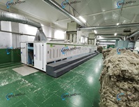 Machine de nettoyage Bisland Tex pour le traitement des fibres naturelles de chanvre, de jute, d'ananas, de lin et de fibres de récupération, filature de la fibre de lin