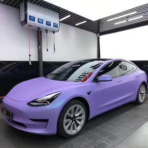 TSAUTOP matte Keramik lavendelblaue Autofolien Auto-Vinylfolie