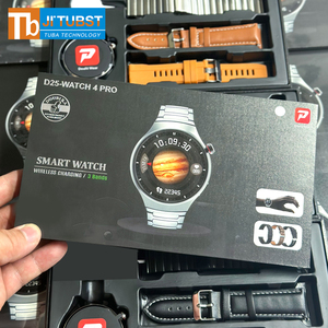 <span class=keywords><strong>Smartwatch</strong></span> D25 Watch 4 Pro <span class=keywords><strong>con</strong></span> <span class=keywords><strong>Cinturino</strong></span> <span class=keywords><strong>in</strong></span> <span class=keywords><strong>Acciaio</strong></span> Inox, Pelle e Gomma, Schermo Rotondo 3 <span class=keywords><strong>in</strong></span> 1 e Caricatore Wireless - Product Image 4