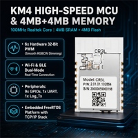 Tuya CR3L Dual-Mode Energiesparendes Eingebettetes IoT Wi-Fi-Modul für 4.2 3V-3.6V für Smart Socket und Smart Light