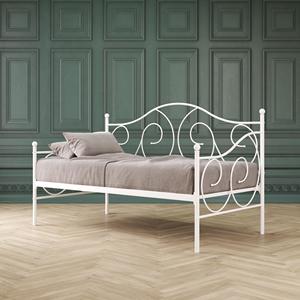 Pull Out Metal Double Sofa Bed Folding Metal <strong>Futon</strong> Bed with <strong>Slats</strong> - Product Image 3