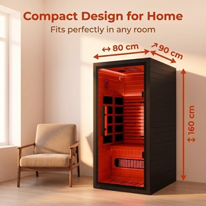 Sauna <span class=keywords><strong>de</strong></span> Madera con Vapor Seco, Bajo EMF, Lámpara <span class=keywords><strong>de</strong></span> Terapia <span class=keywords><strong>de</strong></span> Luz Roja, Materiales <span class=keywords><strong>de</strong></span> Madera <span class=keywords><strong>de</strong></span> Hemlock Canadiense, Infrarroja - Product Image 5