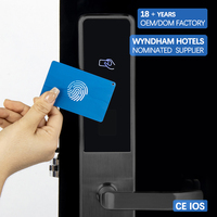 Cerradura de Puerta Electrónica Sin Llave de Acero Inoxidable Puro SUS 304, con Certificación RFID CE FCC, Sistema de Hotel, Cerradura con Tarjeta de Hotel, Cerradura Inteligente