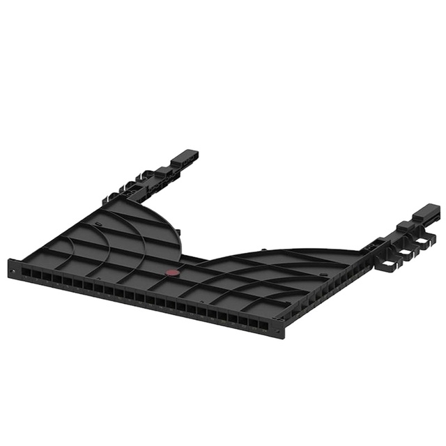 1U Vertical Network Server Rack 24 Port Manager Cable Management Tray 24-hole Cable Manager for Data Center Rack/Cabinet