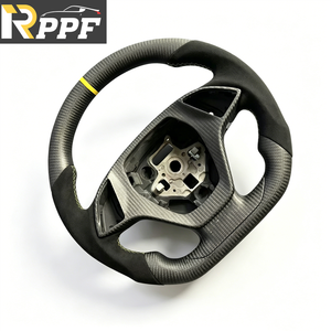 Volant en fibre de carbone mat avec cuir pour <span class=keywords><strong>Corvette</strong></span> C7 2014 <span class=keywords><strong>2015</strong></span> 2016 2017 2018 2019 - Product Image 3
