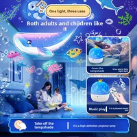 Lampe de projection ciel étoilé avec boîte à musique, projecteur lumineux pour chambre d'enfant, étoiles rotatives oniriques