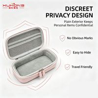 Étui de rangement rigide en EVA pour jouet adulte, sac de transport discret antichoc avec fermeture éclair pour masseur personnel