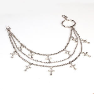 <b>Cross</b> Shaped Trouser <b>Chain</b> Zinc Alloy Multi Layer Hip Hop Waist <b>Chain</b> For Pants Street Fashion Accessory - Product Image 3