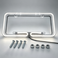 Luz LED Cromada para Matrícula, Tamaño Americano, 12V, Universal, Marca Trontech