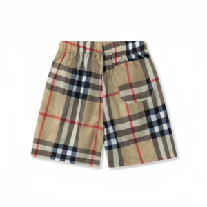 Shorts de Diseño a Cuadros de Alta Calidad para Hombre, Casuales, Transpirables, Ideales para Natación y Playa en Verano, Estilo Burberry - Product Image 2