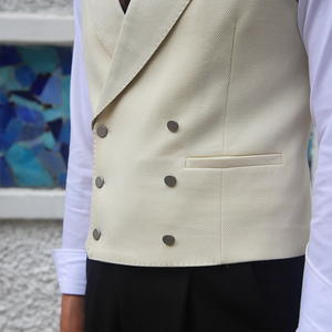 <span class=keywords><strong>Gilet</strong></span> de <span class=keywords><strong>costume</strong></span> pour homme Joker de luxe tendance, <span class=keywords><strong>costume</strong></span> de loisirs professionnel, col uni, double boutonnage, veste pour homme - Product Image 5
