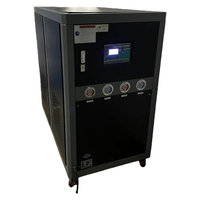 Système de refroidissement d'eau industriel portable 10HP, mini-refroidisseur d'eau à air 220V avec pompe et compresseur automatique R22, petit refroidisseur d'eau pour le plastique