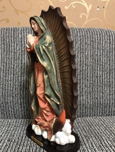 Figura Religiosa <span class=keywords><strong>Virgen</strong></span> <span class=keywords><strong>de</strong></span> <span class=keywords><strong>Guadalupe</strong></span>, Nuestra Señora <span class=keywords><strong>de</strong></span> México en Resina, Se Acepta Diseño OEM - Product Image 3