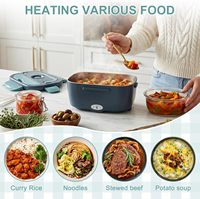 Boîte à lunch électrique isotherme portable en acier inoxydable pour la maison ou la voiture