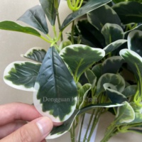 Daun Buatan 45cm 9 Tangkai, Daun Hijau Buatan, Batang Daun Buatan untuk Dekorasi Rumah dan Taman