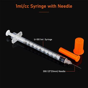 Seringue vétérinaire jetable en plastique de 1 ml, seringue à insuline, prix - Product Image 2