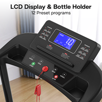 Caminadora Eléctrica Plegable para Uso Doméstico en Personas Mayores, con Pantalla LED de Frecuencia Cardíaca, Motor de 3.5HP - Equipo de Ejercicio Profesional