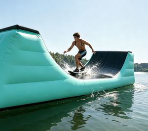 Rampa de Skate Inflable de Nuevo Diseño, Máxima Portabilidad, Instalación en 10 Minutos para Eventos Escolares - Product Image 6