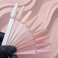 Kit de poudre acrylique nude 12 teintes couvrantes rose beige pour extension d'ongles