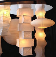 Lanterne suspendue LED à intensité variable en papier géométrique moderne et créative, directement de l'usine, pour salon, chambre à coucher, restaurant