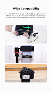 Saramonic blink500 ProX Q4 không dây Lavalier <span class=keywords><strong>Microphone</strong></span> cho iPhone iPad MFI chứng nhận mic cho vlog podcast dòng sống ghi âm - Product Image 4