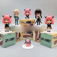 Ensemble de figurines d'action boîte aveugle en gros belle bande dessinée espion mystère boîte Surprise figurine accessoires ornement de Table