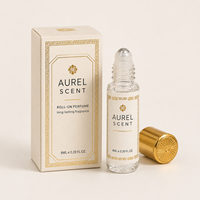 Parfum Doré 3ml Roll-on Parfumé Longue Durée pour Femme Sensation Premium Sans Alcool Roll-on pour Voitures