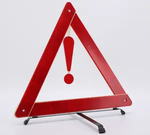 High Visibility Side Road Red Breakdown Emergency Traffic Safety Warning Triangle