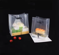 Sac de courses en plastique découpé à quatre doigts en polyéthylène avec logo personnalisé pour bijoux et bagues, vente en gros