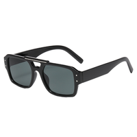 Lunettes de soleil carrées surdimensionnées, mode, grande lentille monobloc, protection UV, pour femmes et hommes