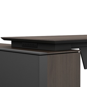 Free Design Plan Factory Price E1 Mdf Office Furniture Luxury L Shape Design Strong Executive Ceo Boss Office <b>Desk</b> - Product Image 6