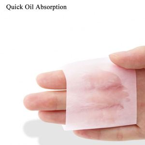 High Quality Control Blotting Paper Custom Logo 100Pcs/Box Portable Oil Absorbing Sheets for Face - Product Image 5