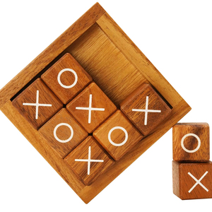 Tic Tac Toe legno <span class=keywords><strong>classico</strong></span> gioco da tavolo rustico <span class=keywords><strong>soggiorno</strong></span> <span class=keywords><strong>arredamento</strong></span> <span class=keywords><strong>per</strong></span> bambini giochi di famiglia intrattenimento notturno - Product Image 1